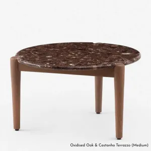 De La Espada Sidekicks Medium Coffee Table with Terrazzo Top and Oak Timber 456MMK by De La Espada, a Side Table for sale on Style Sourcebook