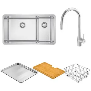 Abey Lucia 1 and 3/4 Sink with Gareth Ashton Tap and Accessories Pack LUA221TPK by Abey, a Kitchen Sinks for sale on Style Sourcebook