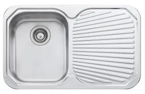 Oliveri Petite Single Bowl Sink with Right Hand Drainer PE321NTH by Oliveri, a Kitchen Sinks for sale on Style Sourcebook