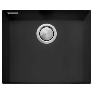 Oliveri Santorini Large Single Bowl Undermount Sink Matte Black ST-MB1550U-OF by Oliveri, a Kitchen Sinks for sale on Style Sourcebook