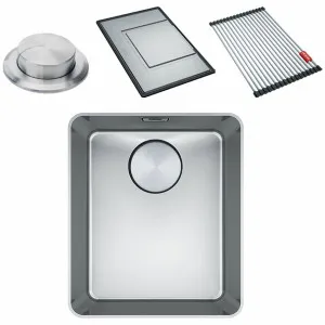 Franke Mythos 340mm Single Bowl Topmount Sink with Accessories MYX210-34FPC by Franke, a Kitchen Sinks for sale on Style Sourcebook