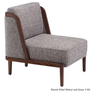 De La Espada Throne Lounge Chair in Walnut Timber - Upholstery Range A - 269WA by De La Espada, a Chairs for sale on Style Sourcebook