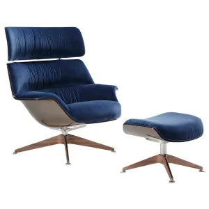 Amura Coach CSL3 Swivel Lounge Armchair and Ottoman - Nobilis 25 SL007-CSL3 by Amura, a Chairs for sale on Style Sourcebook