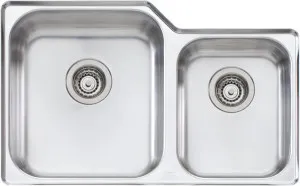Oliveri Nu-Petite 1 and 3/4 Bowl Undermount Sink NP61U by Oliveri, a Kitchen Sinks for sale on Style Sourcebook