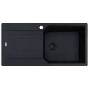 Franke Urban 1000mm Single Bowl Topmount Sink with Left Hand Drainer - Matte Black UBG611-100MBLHD by Franke, a Kitchen Sinks for sale on Style Sourcebook