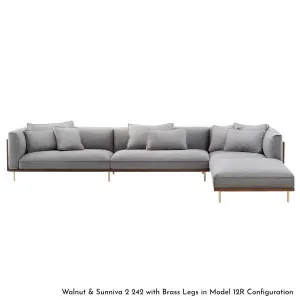 De La Espada Belle Reeve Sofa System - Right Hand Corner Unit - Ash in Upholstery Range A 12212R-AA by De La Espada, a Sofas for sale on Style Sourcebook