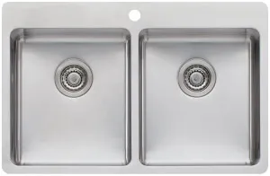 Oliveri Sonetto Double Bowl Topmount Sink SN1064 by Oliveri, a Kitchen Sinks for sale on Style Sourcebook