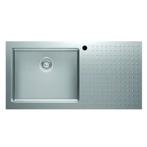 Barazza Select 1000x500 Single Left Hand Bowl Sink with Drainer 1ISX100L by Barazza, a Kitchen Sinks for sale on Style Sourcebook