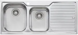 Oliveri Diaz 1 and 3/4 Bowl Right Hand Drainer Topmount Sink DZ111 by Oliveri, a Kitchen Sinks for sale on Style Sourcebook