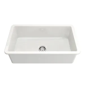 Turner Hastings Cuisine 81x48 Inset / Undermount Fireclay Sink - Matte White CU813FS-MW by Turner Hastings, a Kitchen Sinks for sale on Style Sourcebook