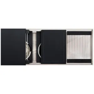 The Galley Ideal ThinTop Workstation 3S Plus DryDock 12 Graphite Wood Composite IWS3SDD12STTGT by The Galley, a Kitchen Sinks for sale on Style Sourcebook