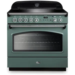 Falcon 90cm Classic FX Induction Freestanding Oven/Stove Mineral Green and Chrome CLA90FXEIMG-CH by Falcon, a Ovens for sale on Style Sourcebook