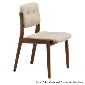 De La Espada Capo Dining Chair in Walnut Timber - Upholstery Range B 780WB by De La Espada, a Chairs for sale on Style Sourcebook