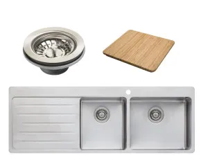 Oliveri Sonetto 1 and 3/4 Bowl Left Hand Drainer Topmount Sink SN1012 by Oliveri, a Kitchen Sinks for sale on Style Sourcebook