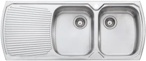 Oliveri Monet Double Bowl Left Hand Drainer Topmount Sink MO772 by Oliveri, a Kitchen Sinks for sale on Style Sourcebook