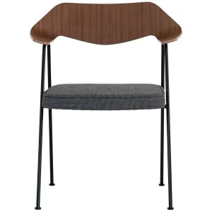 Case Furniture 675 Armchair in Walnut - Black Frame and Elum Dark Fabric RD301W2ELUM2BLK by Case Furniture, a Chairs for sale on Style Sourcebook