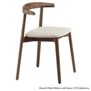 De La Espada Ando Upholstered Chair in Walnut Timber - Upholstery Range A 410SWA by De La Espada, a Chairs for sale on Style Sourcebook