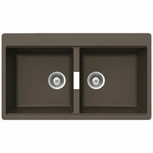 Abey Schock Horizont Double Bowl Sink Stone N200S by Abey, a Kitchen Sinks for sale on Style Sourcebook