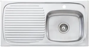 Oliveri Ultraform Single Bowl Left Hand Drainer Topmount Sink UF02 by Oliveri, a Kitchen Sinks for sale on Style Sourcebook