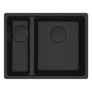Franke Maris 340/150mm 1 and 1/2 Bowl Left Topmount Sink Matte Black MRG660-SBLMBB by Franke, a Kitchen Sinks for sale on Style Sourcebook
