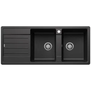 Blanco LEGRA 8S Double Bowl Top Mount Sink with Left Hand Drainer Silgranit Anthracite 528070 by Blanco, a Kitchen Sinks for sale on Style Sourcebook