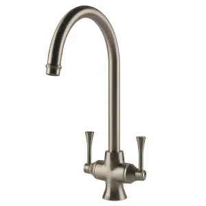 Turner Hastings Gosford Double Sink Mixer Brushed Nickel GO202DM-BN by null, a Kitchen Taps & Mixers for sale on Style Sourcebook