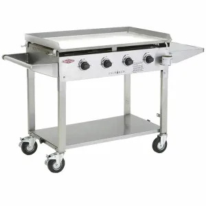 BeefEater Clubman 4 Burner Flat Top LPG BBQ BD16440 by null, a BBQs for sale on Style Sourcebook