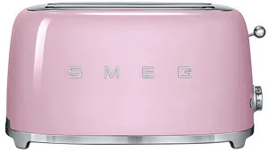 Smeg 50s Retro Style 4 Slice Toaster Pink TSF02PKAU by null, a Small Kitchen Appliances for sale on Style Sourcebook