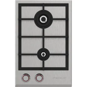 Spezialist 34cm 2 Burner Natural Gas Stainless Steel Cooktop S30342SPNG by null, a Cooktops for sale on Style Sourcebook