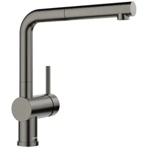 Blanco LINUS-S Pull Out Mixer Tap Satin Dark Steel 527734 by null, a Kitchen Taps & Mixers for sale on Style Sourcebook
