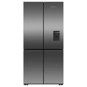 Fisher & Paykel Series 7 690L Quad Door Refrigerator with Ice and Water Black Stainless Steel RF730QNUVB1 by null, a Refrigerators, Freezers for sale on Style Sourcebook