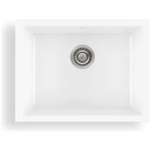 Oliveri Sicily Fireclay Farmhouse Mega Bowl Universal Sink White SC-WH1990TU by Oliveri, a Kitchen Sinks for sale on Style Sourcebook