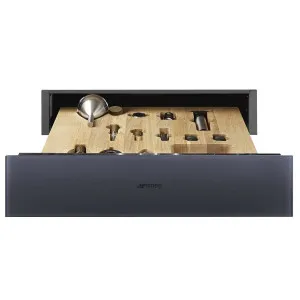 Smeg Linea 15cm Sommelier Drawer - Neptune Grey CPS115G by Smeg, a Ovens for sale on Style Sourcebook