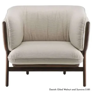 De La Espada Stanley Armchair in Walnut Timber - Upholstery Range A - 102SWA by De La Espada, a Chairs for sale on Style Sourcebook