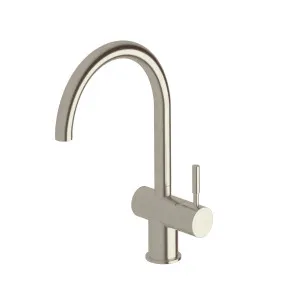 Sussex Taps Voda Curved Sink Mixer Tap - Brushed Oyster Nickel VSMC-51 by Sussex Taps, a Kitchen Taps & Mixers for sale on Style Sourcebook