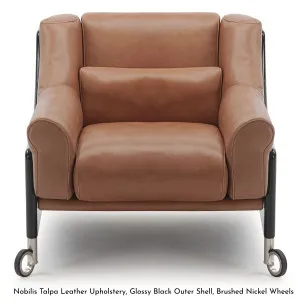 Molinari Compagna Lounge Chair - Leather 6 Range COMP1L6 by Molinari, a Chairs for sale on Style Sourcebook