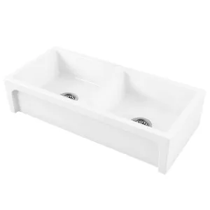 Turner Hastings Patri 100 X 47 Fireclay Double Bowl Butler Sink PA100FS by Turner Hastings, a Kitchen Sinks for sale on Style Sourcebook