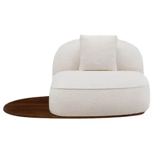 De La Espada Azores Faial Lounge Chair - Danish Oiled Walnut and Elle 200 Upholstery 138S-DOWELLE200 by De La Espada, a Chairs for sale on Style Sourcebook