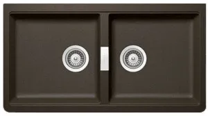 Abey Schock Horizont Double Bowl Undermount Sink N200UBZ by Abey, a Kitchen Sinks for sale on Style Sourcebook