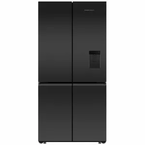 Fisher & Paykel Series 7 690L Quad Door Refrigerator with Ice and Water Matte Black Glass RF730QZUVB1 by Fisher & Paykel, a Refrigerators, Freezers for sale on Style Sourcebook