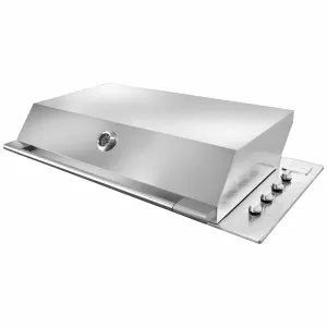 Artusi Stainless Steel Built-In LPG BBQ with Hood ABBQM-ABBQMH by Artusi, a BBQs for sale on Style Sourcebook