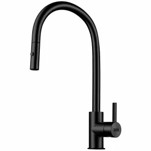 Franke Eos Neo Pull-Out Tap Black Steel TA9601BS by Franke, a Kitchen Taps & Mixers for sale on Style Sourcebook