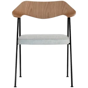 Case Furniture 675 Armchair in Oak - Black Frame and Elum Light Fabric RD301OELUM5BLK by Case Furniture, a Chairs for sale on Style Sourcebook