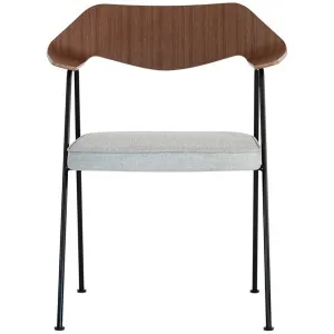 Case Furniture 675 Armchair in Walnut - Black Frame and Elum Light Fabric RD301W2ELUM5BLK by Case Furniture, a Chairs for sale on Style Sourcebook