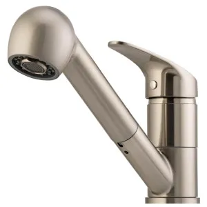 Oliveri London Pull Out Spray Mixer Tap Brushed Nickel LON580FBN-P by Oliveri, a Kitchen Taps & Mixers for sale on Style Sourcebook
