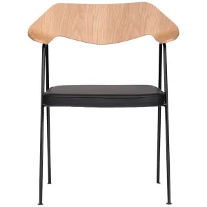 Case Furniture 675 Armchair in Oak - Black Frame and Black Leather RD301OLEABLK by Case Furniture, a Chairs for sale on Style Sourcebook