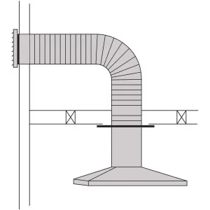 Abey Horizontal Ducting Kit 150mm RHH6 by Abey, a Rangehoods for sale on Style Sourcebook