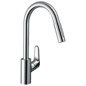 Hansgrohe Focus M41 Pull Out Kitchen Mixer - Chrome 31815003 by Hansgrohe, a Kitchen Taps & Mixers for sale on Style Sourcebook
