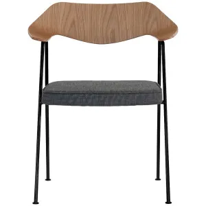 Case Furniture 675 Armchair in Oak - Black Frame and Elum Dark Fabric RD301OELUM2BLK by Case Furniture, a Chairs for sale on Style Sourcebook