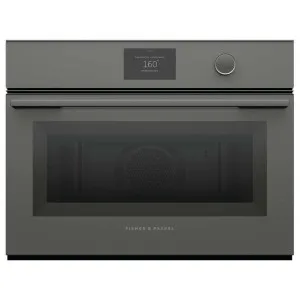 Fisher & Paykel Series 9 60cm Minimal Compact Combi-Microwave Oven Grey Glass OM60NMTDG1 by Fisher & Paykel, a Microwave Ovens for sale on Style Sourcebook